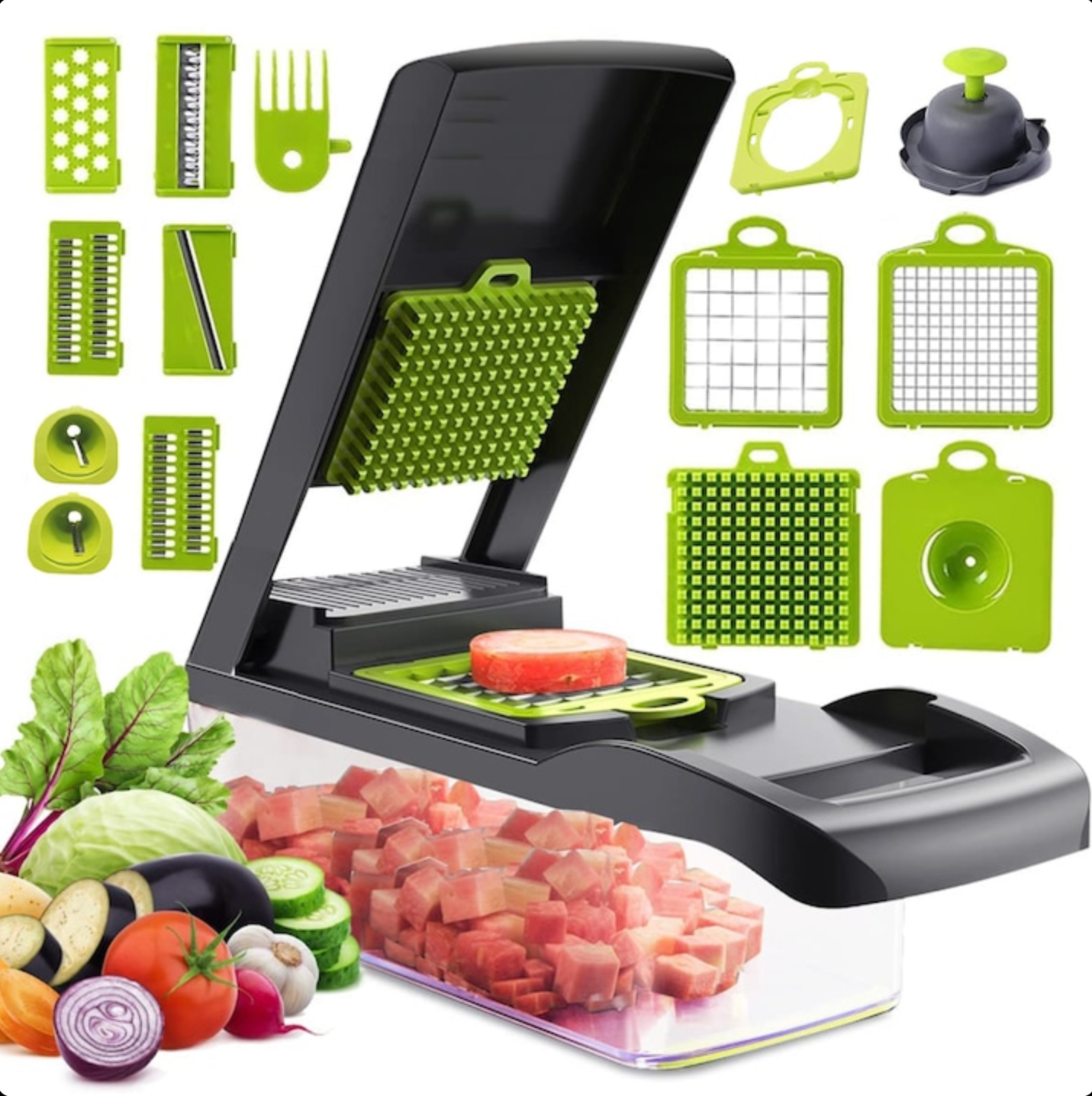 Răzatoare multifuncțională 15 în 1 - Tăiere rapidă și eficientă