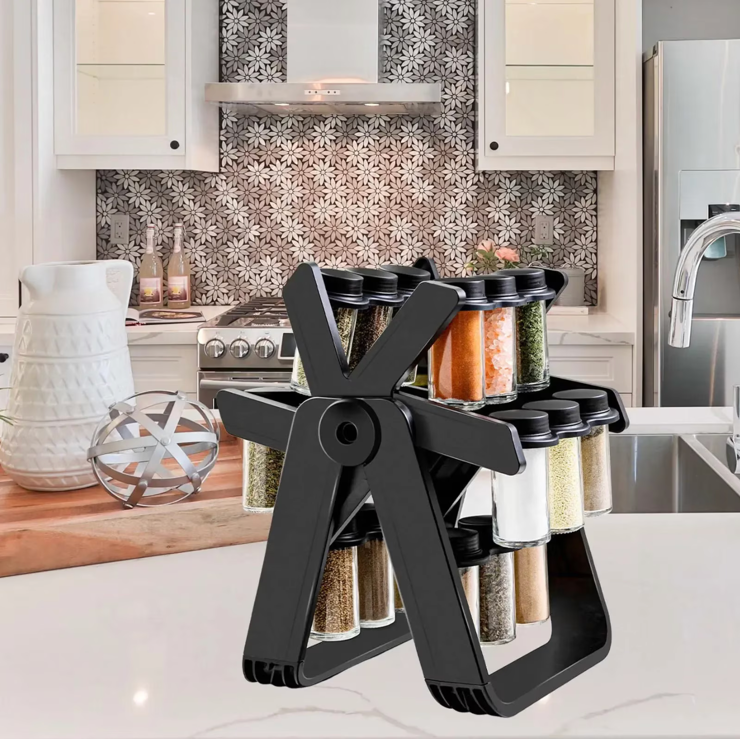 Set Organizator Rotativ de Condimente