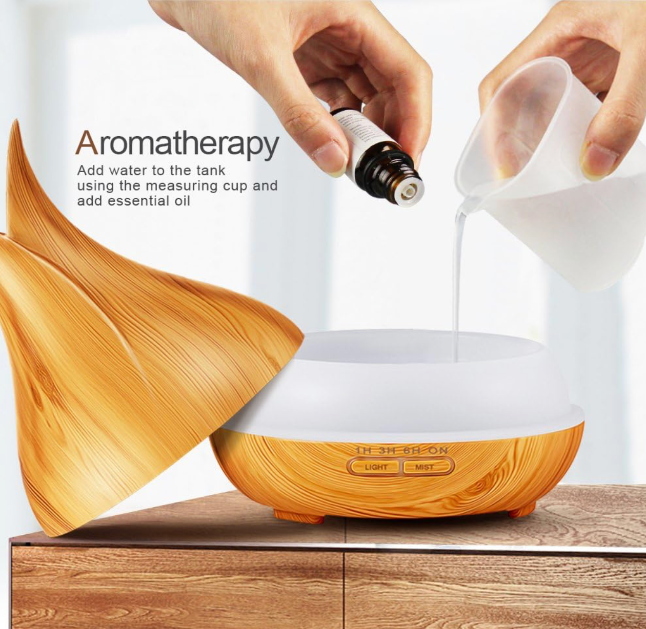 Umidificator - difuzor pentru uleiuri esențiale