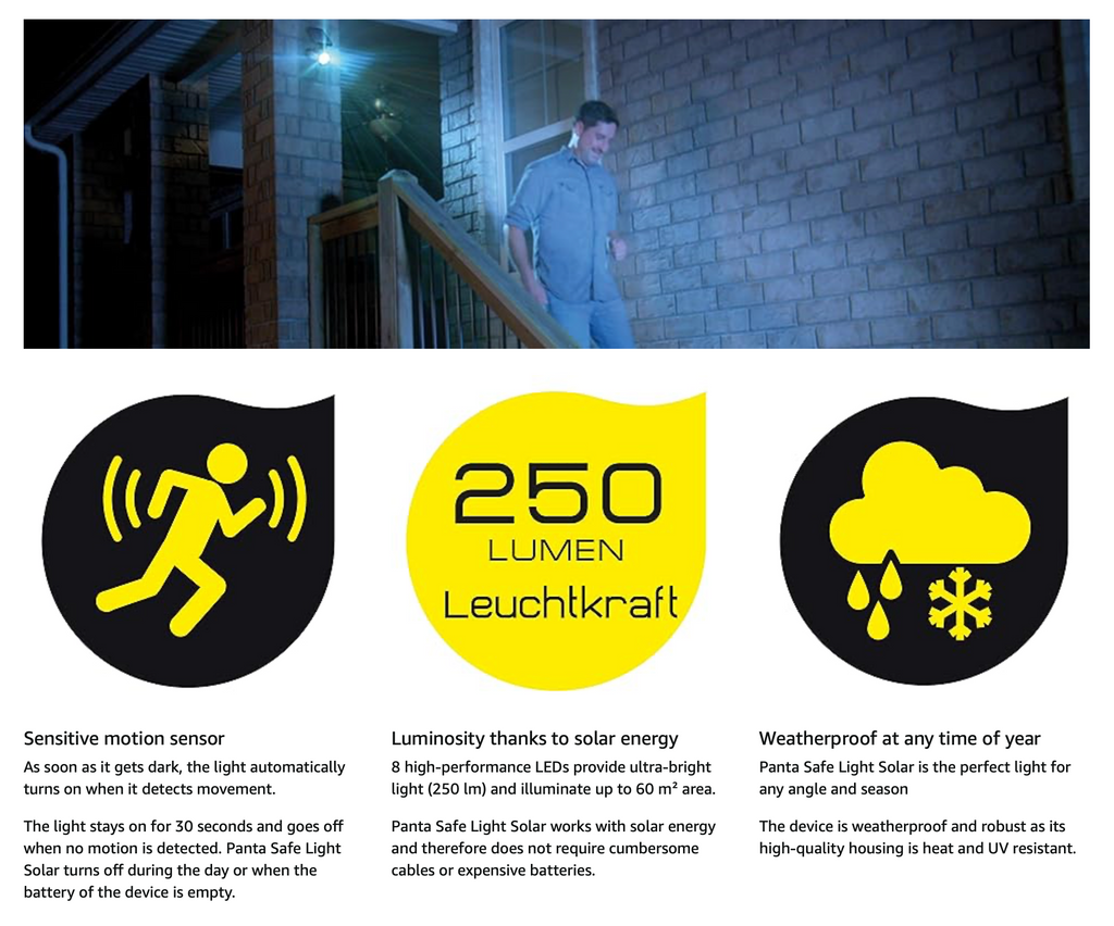 Camera de supraveghere falsa cu panou solar și senzor de lumina