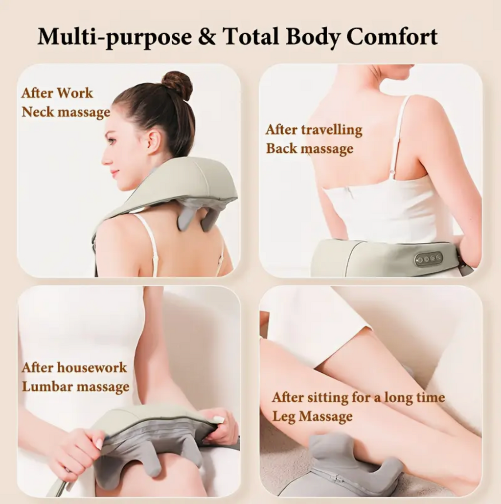 Dispozitiv de masaj pentru umeri si gât