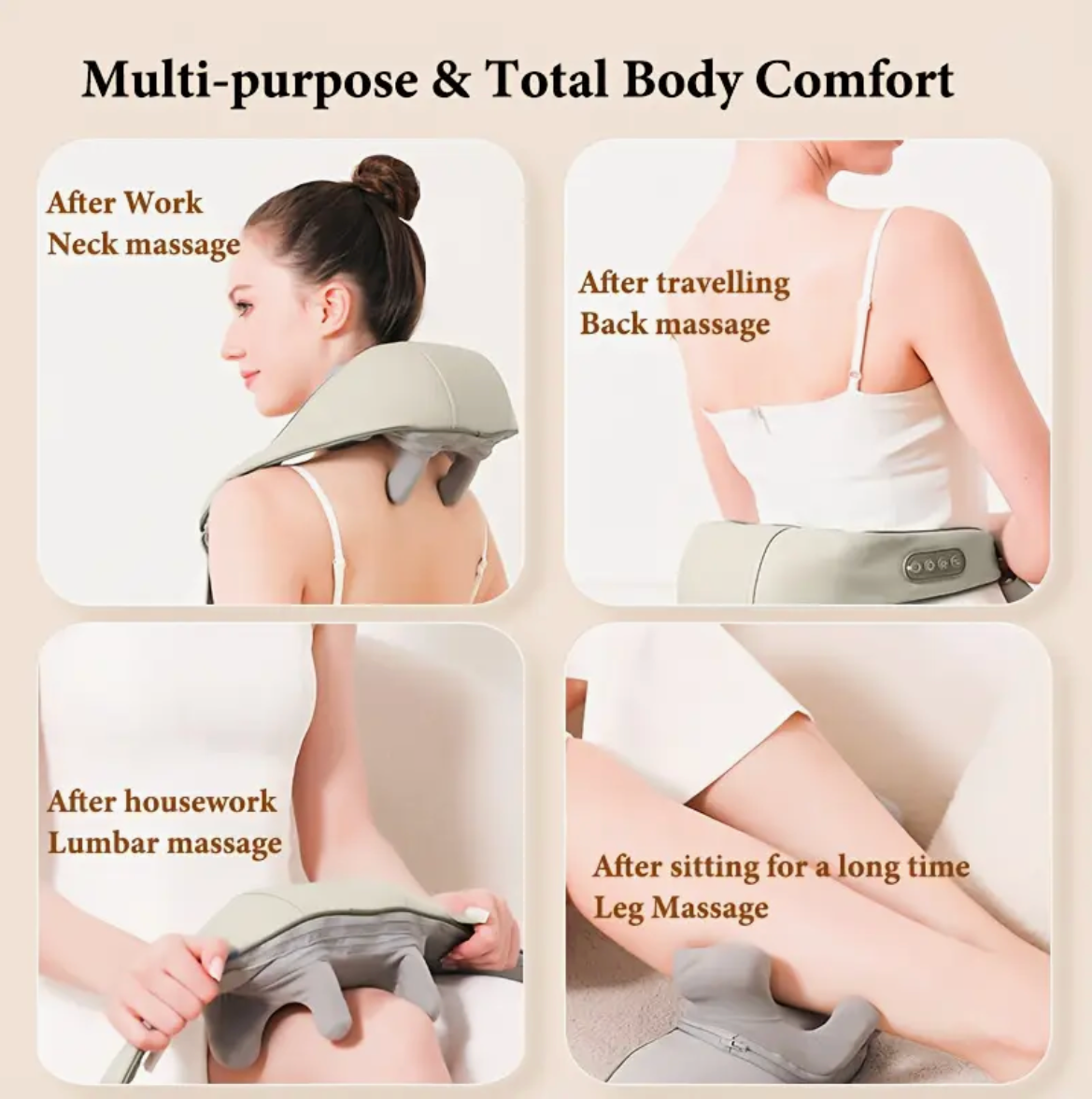 Dispozitiv de masaj pentru umeri si gât