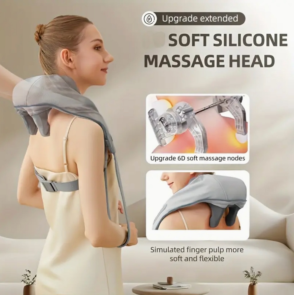 Dispozitiv de masaj pentru umeri si gât