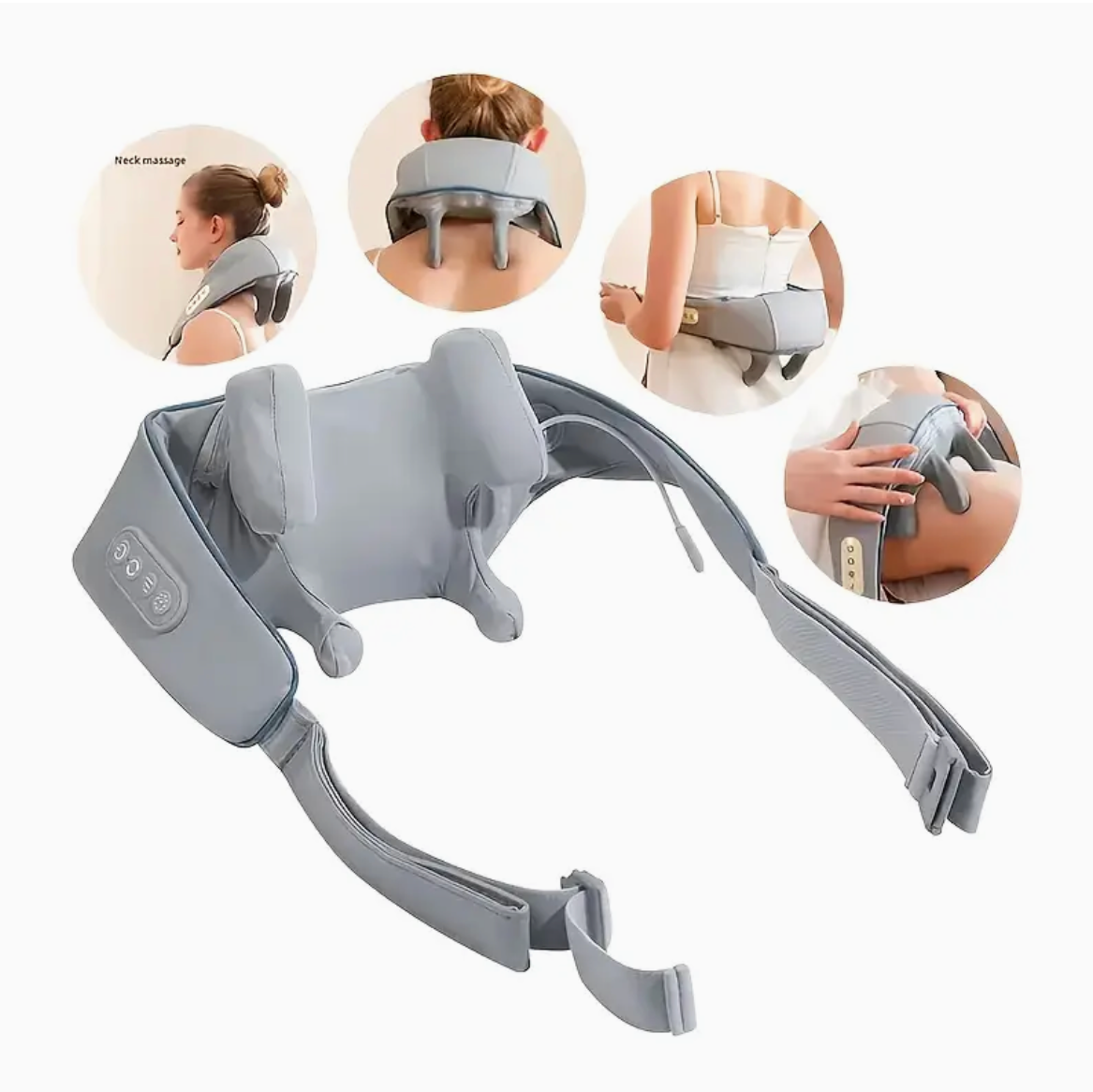 Dispozitiv de masaj pentru umeri si gât