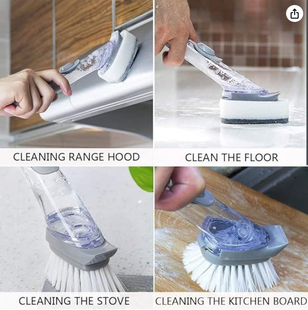 Perie Inteligentă cu Dispenser de Detergent –